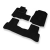 Tapis de Sol Velours adapté pour Honda CR-V III SUV (2007-2012) - Premium tapis de voiture - noir