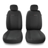 Housses de siège avant adaptées pour Fiat Bravo I, II (1995-2015) - housse siege voiture universelles - couverture siege conducteur - 2UNE-3