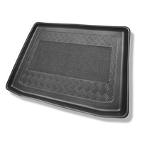 Tapis de coffre adapté pour Nissan Juke Crossover (06.2014-08.2019) - bac de coffre - protection de coffre voiture - coffre inférieur, sous le plancher amovible