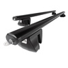 Barres de toit en aluminium adapté pour Ford Transit Courier Van (2014-....) - Porte-Bagages de Voiture noir - rails