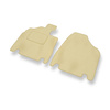 Tapis de Sol Velours adapté pour Kia Carnival II (2006-2010) - Premium tapis de voiture - beige