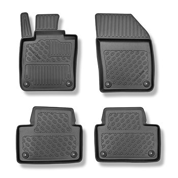 Tapis de sol en TPE adapté pour Volvo V60 II Break (07.2018-....) - également Cross Country - tapis de voiture - noir