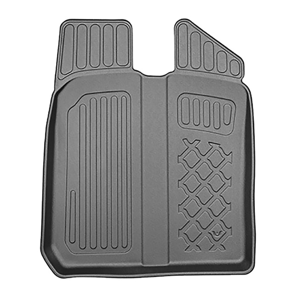 Tapis de sol en TPE adapté pour Dacia Spring BBG SUV (03.2021-2024) - tapis de voiture - noir