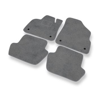 Tapis de Sol Velours adapté pour Citroen DS5 (2011-2015) - Premium tapis de voiture - gris