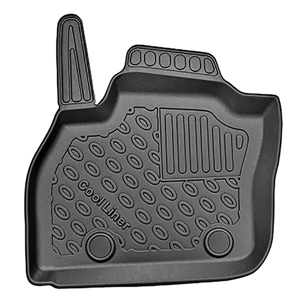 Tapis de sol en TPE adapté pour Renault ZOE Hayon (12.2012-05.2019) - tapis de voiture - noir