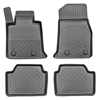 Tapis de sol en TPE adapté pour BMW 1 F20 Hayon (10.2011-06.2019) - tapis de voiture - noir