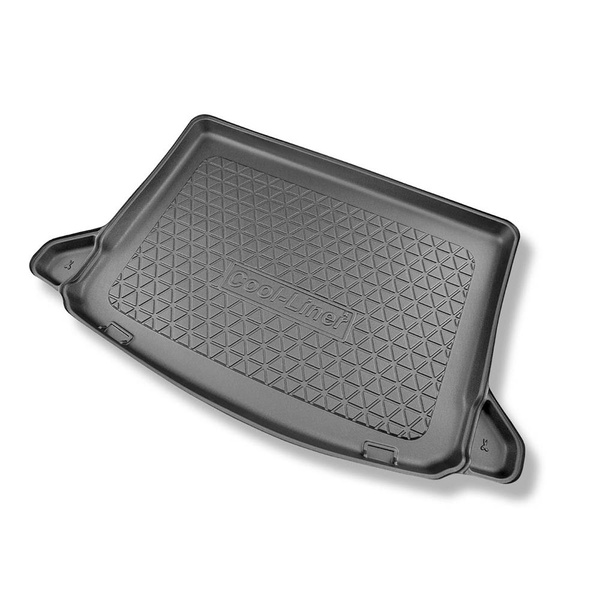 Kit tapis de coffre et tapis de voiture TPE pour: Mercedes-Benz Classe A W177 250e Plug-in Hybrid Hayon (08.2019-....) - oreilles amovibles pour les modèles avec filets latéraux;aussi avec boîte hybride