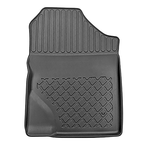 Tapis de sol en TPE adapté pour Toyota Yaris III Hayon (12.2015-10.2022) - tapis de voiture - noir