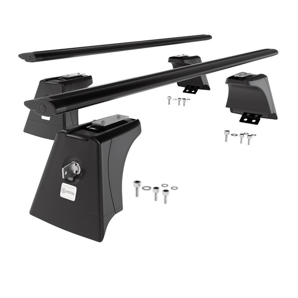 Barres de toit en aluminium adapté pour Toyota RAV4 V SUV (2019-....) - Porte-Bagages de Voiture noir - rails intégrés