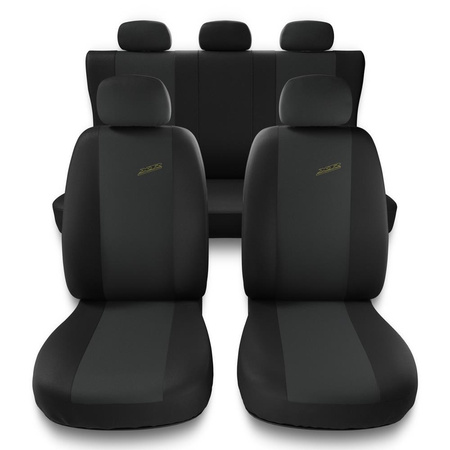 Housses de siège adaptées pour Mitsubishi Outlander I, II, III (2001-2019) - housse siege voiture universelles - couverture siege - X.R-G1