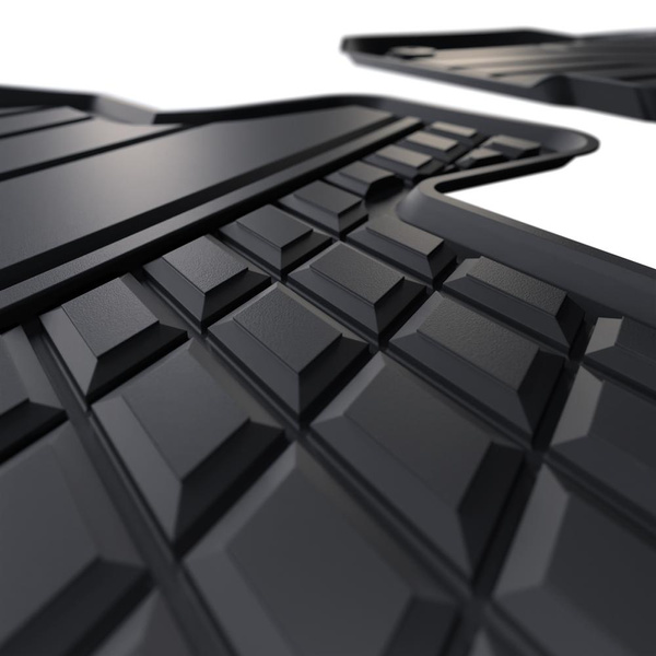 Tapis de sol en TPE adapté pour Hyundau Tucson IV SUV (2020-....) - aussi pour Mild Hybrid; non pour HEV Hybrid et Plug-in Hybrid - tapis de voiture - noir