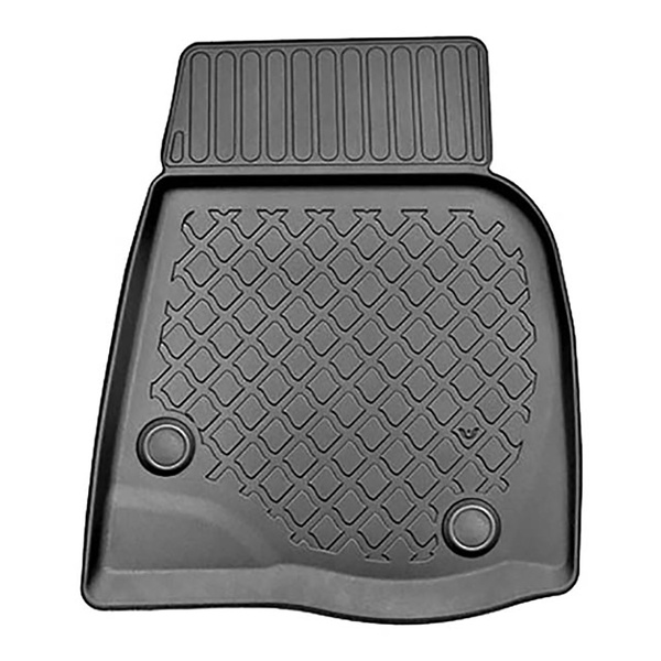 Tapis de sol en TPE adapté pour Tesla Model S Liftback (07.2012-03.2015) - à traction arrière - tapis de voiture - noir