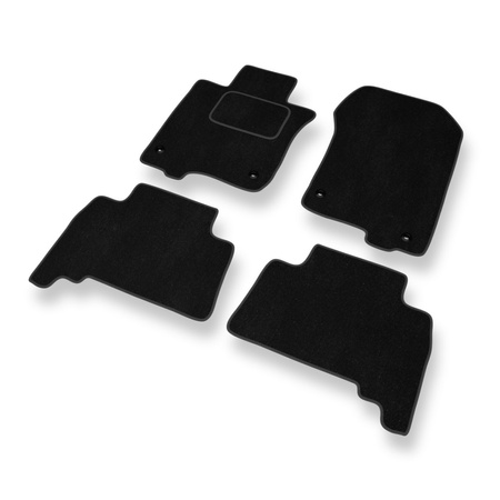 Tapis de Sol Velours adapté pour Toyota Land Cruiser VI (2009-2017) - Premium tapis de voiture - noir