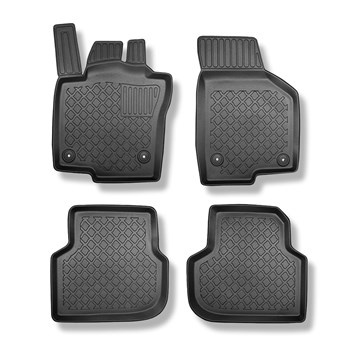 Tapis de sol en TPE adapté pour Volkswagen Jetta Berline (12.2015-10.2022) - tapis de voiture - noir