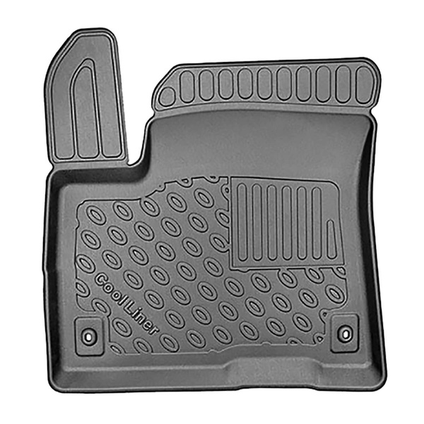 Tapis de sol en TPE adapté pour Kia e-Soul SUV (05.2019-2024) - tapis de voiture - noir