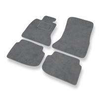 Tapis de Sol Velours adapté pour BMW 7 V F01/F02 (2008-2015) - Premium tapis de voiture - gris