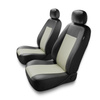 Housses de siège avant adaptées pour Renault Scenic I, II, III, IV (1996-2019) - housse siege voiture universelles - couverture siege conducteur - 2CM-BE