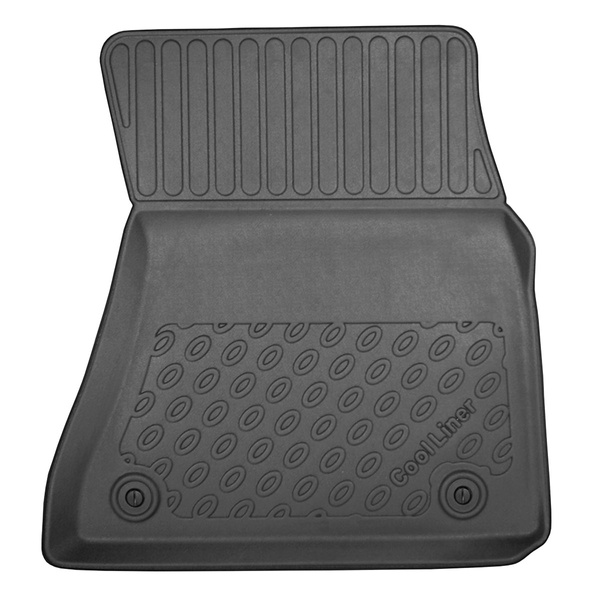 Tapis de sol en TPE adapté pour BMW X5 F15 SAV (12.2015-10.2022) - 5 ou 7 sièges; sans la troisième rangée de sièges - tapis de voiture - noir