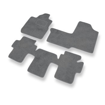 Tapis de Sol Velours adapté pour Fiat Multipla (1998-2010) - Premium tapis de voiture - gris