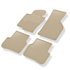 Tapis de sol en caoutchouc adapté pour Volkswagen Passat B7 (2010-2014) - tapis de voiture - beige