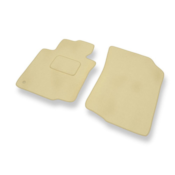 Tapis de Sol Velours adapté pour Citroen C1 I (2005-2014) - Premium tapis de voiture - beige