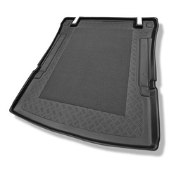 Tapis de coffre adapté pour Volkswagen Caddy IV Maxi Van (10.2007-10.2020) - bac de coffre - protection de coffre voiture - Trendline, Comfortline, Highline; 5 places; avec grille derriere 2e rangée de sieges; le marché polonais