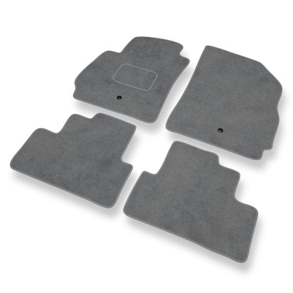 Tapis de Sol Velours adapté pour Chevrolet Orlando Monospace (2010-2018) - Premium tapis de voiture - gris