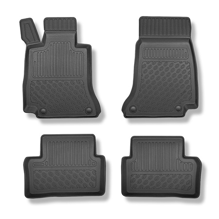 Tapis de sol en TPE adapté pour Mercedes-Benz CLS C257 Coupé (03.2018-....) - tapis de voiture - noir