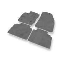 Tapis de Sol Velours adapté pour Ford Transit Courier (5-places) (2014-....) - Premium tapis de voiture - gris