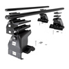 Barres de toit en aluminium adapté pour Honda FR-V Monospace (2004-2011) - Porte-Bagages de Voiture noir - toit normal