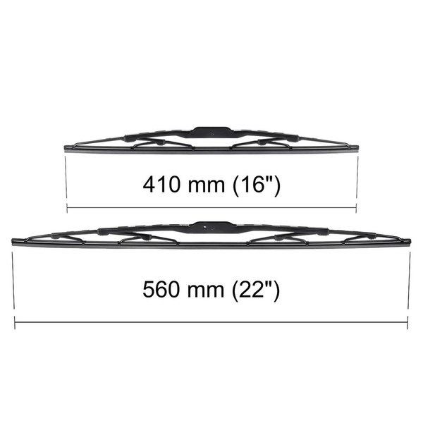 Balais d'essuie-glace de pare-brise adaptés pour Toyota Hilux VIII Pick-Up (06.2015-....) - balais standard