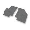 Tapis de Sol Velours adapté pour Kia Rio II (2005-2011) - Premium tapis de voiture - gris