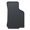 Tapis de sol en caoutchouc adapté pour Skoda Octavia I Break, Liftback (1996-2010) - tapis de voiture - noir - 4 pcs.