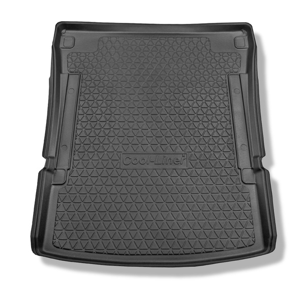 Tapis de coffre adapté pour Volkswagen Caddy IV Maxi Van (10.2007-10.2020) - bac de coffre - protection de coffre voiture - Startline; 5 places; derriere 2e rangée de sieges