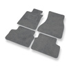 Tapis de Sol Velours adapté pour BMW 5 G30 Berline (2017-2024) - Premium tapis de voiture - gris