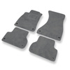 Tapis de Sol Velours adapté pour Audi A5 II F5 Coupé, Cabriolet (2016-2024) - Premium tapis de voiture - gris