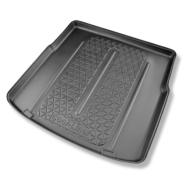 Tapis de coffre adapté pour Toyota Corolla XII E210 Touring Sports (03.2019-....) - bac de coffre - protection de coffre voiture - coffre supérieur (seuil de chargement plat); plancher amovible en la position la plus basse; aussi pour hybrides