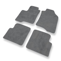 Tapis de Sol Velours adapté pour Fiat Panda III (2012-....) - Premium tapis de voiture - gris