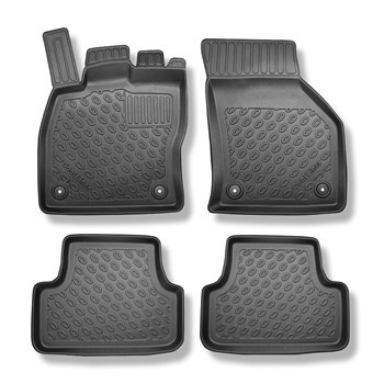 Tapis de sol en TPE adapté pour Seat Leon III Hayon (11.2012-02.2020) - tapis de voiture - noir