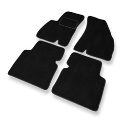 Tapis de Sol Velours adapté pour Hyundai Santa Fe I SUV (2000-2006) - Premium tapis de voiture - noir