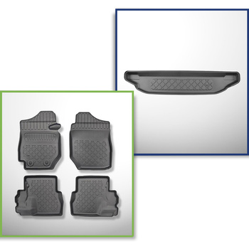 Kit tapis de coffre et tapis de voiture TPE pour: Suzuki Jimny II GJ SUV (10.201