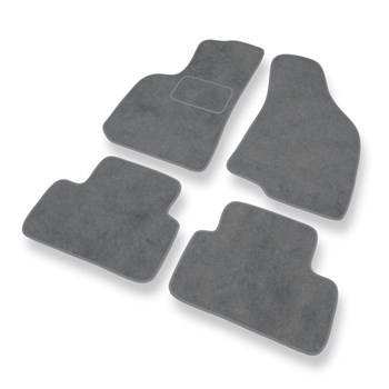 Tapis de Sol Velours adapté pour Daewoo Lanos (1997-2008) - Premium tapis de voiture - gris