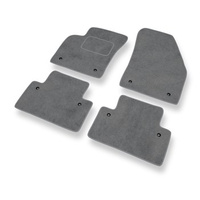 Tapis de Sol Velours adapté pour Volvo C30 I (2006-2012) - Premium tapis de voiture - gris