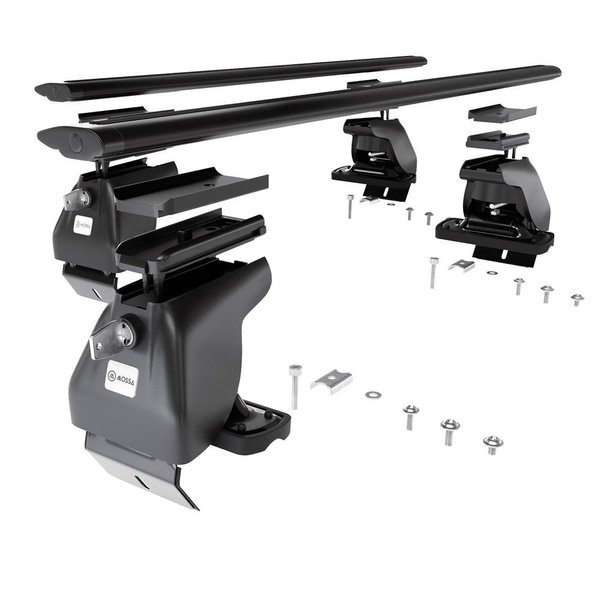 Barres de toit en aluminium adapté pour Citroen DS4 Crossback;Hatchback (2016-2018) - Porte-Bagages de Voiture noir - toit normal