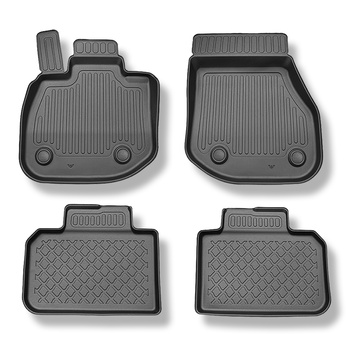 Tapis de sol en TPE adapté pour BMW X1 (U11) Plug-in Hybrid SUV (11.2022-....) - tapis de voiture - noir
