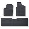 Tapis de sol en caoutchouc adapté pour Ford Galaxy I, II (1995-2006) - tapis de voiture - noir