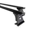 Barres de toit en aluminium adapté pour Mazda 6 mk I Berline (2002-2007) - Porte-Bagages de Voiture noir - points de montage - (suivant le modèle de voiture ils peuvent se situer à différents endroits)