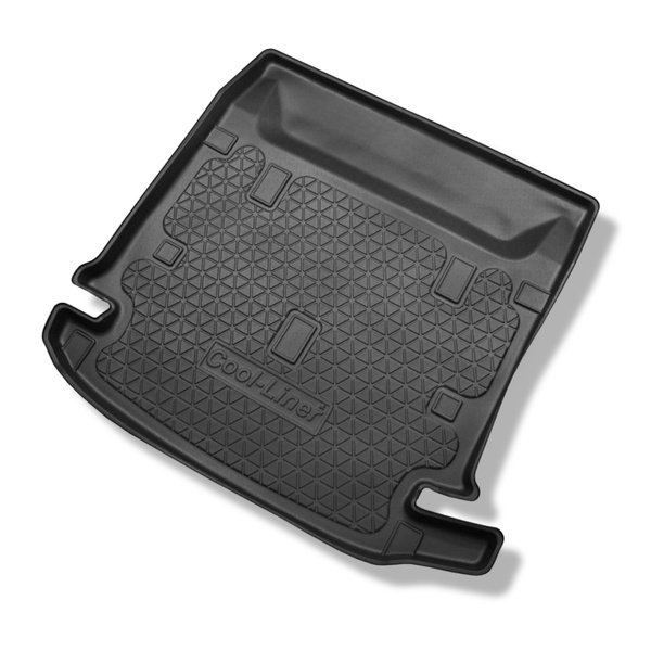 Kit tapis de coffre et tapis de voiture TPE PREMIUM pour: Dacia Lodgy Van (07.2012-10.2022) - 7 places; 3me rangée abaissée
