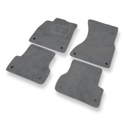 Tapis de Sol Velours adapté pour Audi A6 IV C7 Avant, Berline (2011-2018) - Premium tapis de voiture - gris