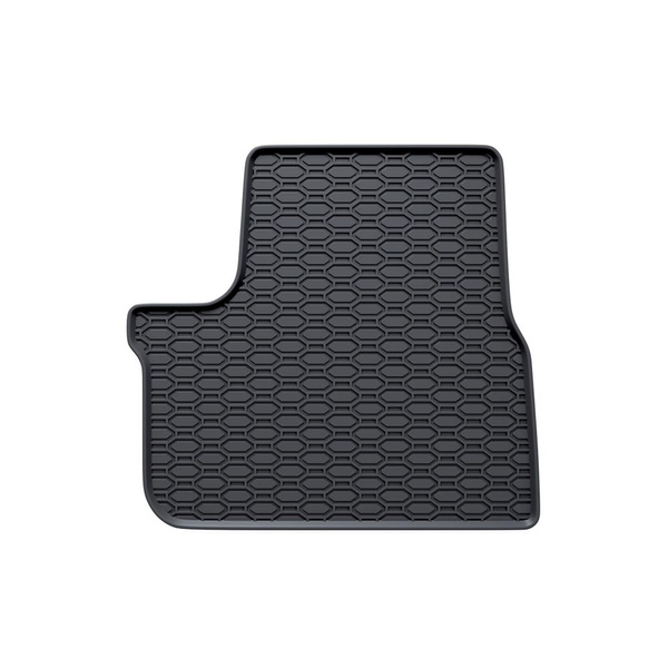 Tapis de sol en caoutchouc adapté pour Peugeot 208 Hayon (2012-2018) - tapis de voiture - noir - 4 pcs.